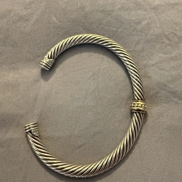 David Yurman Silver and Gold Bracelet - Picture 3 of 4